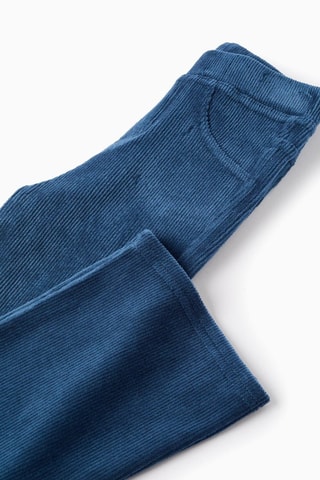 Pantalon en velours - Bleu foncé