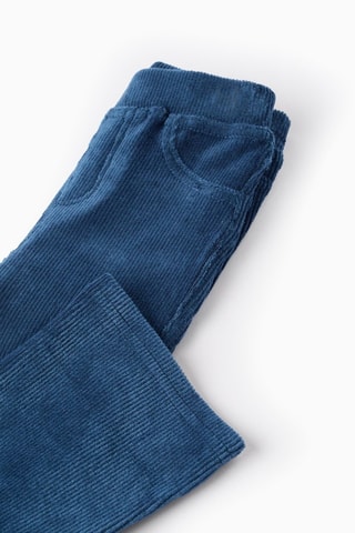 Pantalon en velours - Bleu foncé