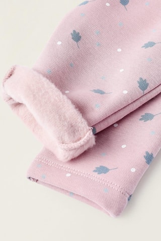 2 pantalons polaires - Rose poudré