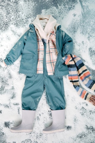 Parka à capuche - Bleu pétrole