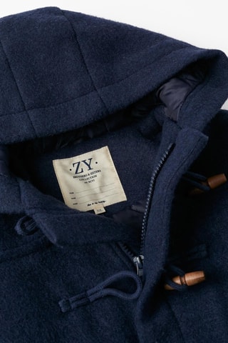 Manteau à capuche - Bleu nuit