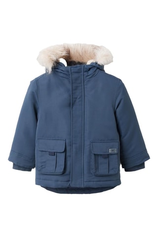 Parka à capuche - Bleu foncé