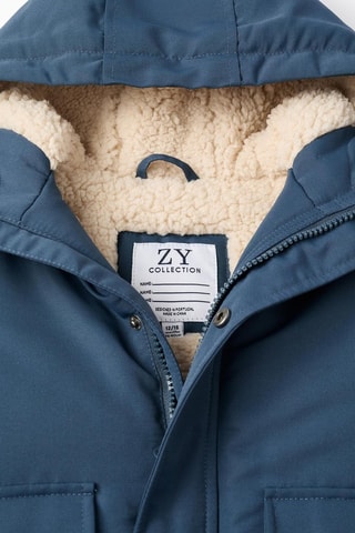 Parka à capuche - Bleu foncé