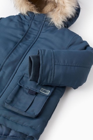 Parka à capuche - Bleu foncé