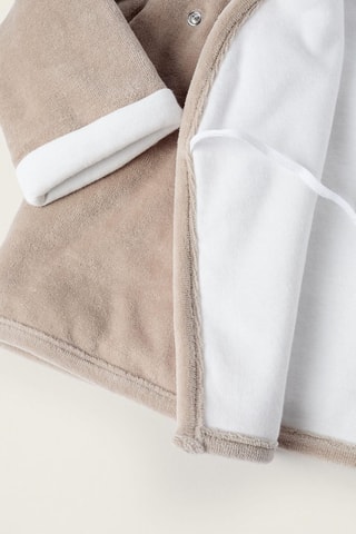 Veste en velours - Gris clair