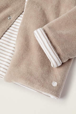 Veste en velours - Gris clair