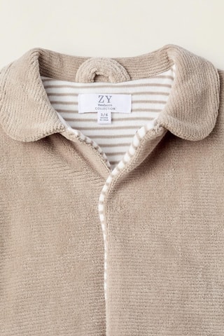 Veste en velours - Gris clair