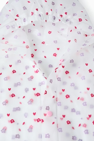 Imperméable à capuche - Mauve