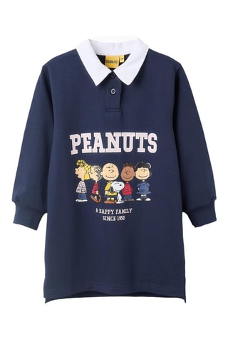 Robe polo Snoopy et les Peanuts - Bleu marine