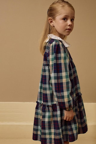 Robe - Bleu foncé et vert