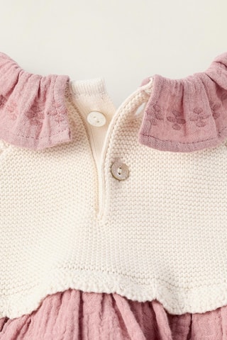 Robe trompe-l’œil - Rose clair