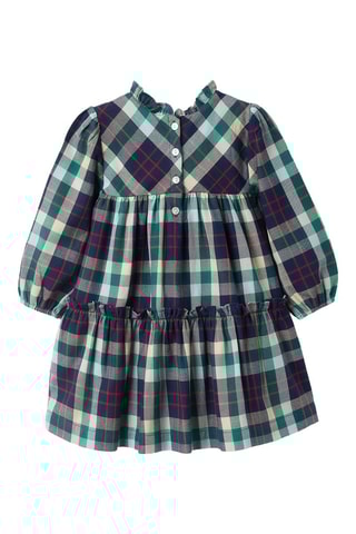 Robe - Bleu foncé et vert