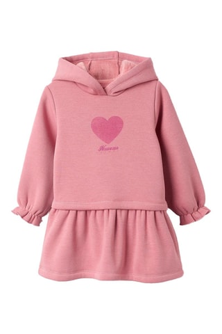 Robe sweat - Vieux rose
