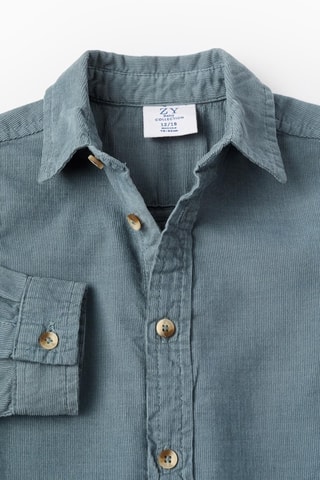 Chemise en velours - Ciel