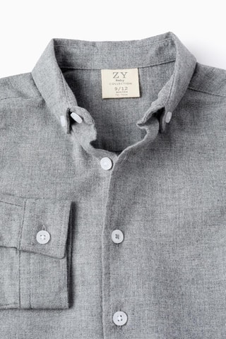 Chemise - Gris chiné