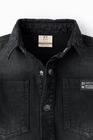 Chemise en jean - Gris foncé