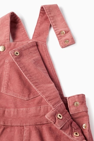 Salopette en velours - Rose