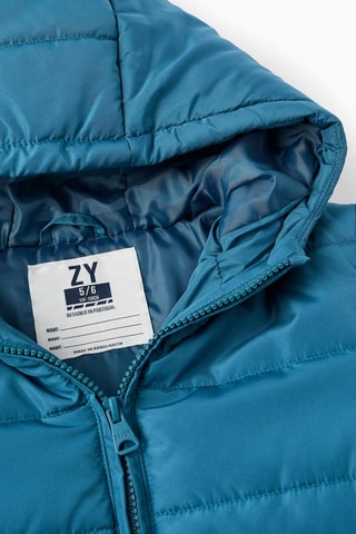 Doudoune à capuche - Indigo