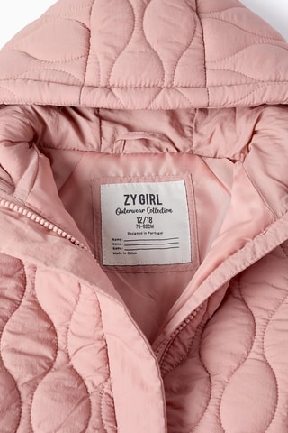 Doudoune à capuche - Vieux rose