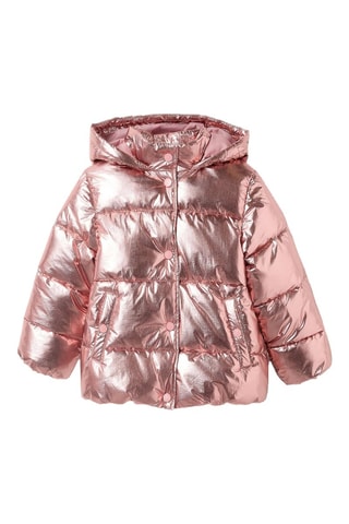 Doudoune à capuche - Doré rose