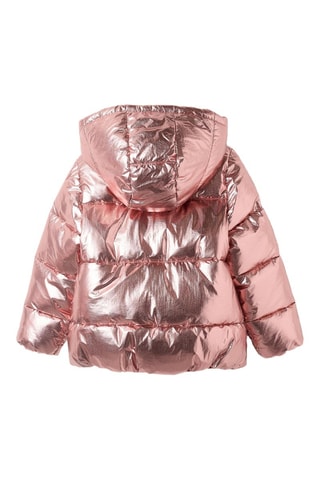 Doudoune à capuche - Doré rose