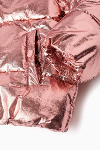 Doudoune à capuche - Doré rose