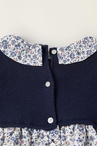 Barboteuse trompe-l’œil - Bleu foncé