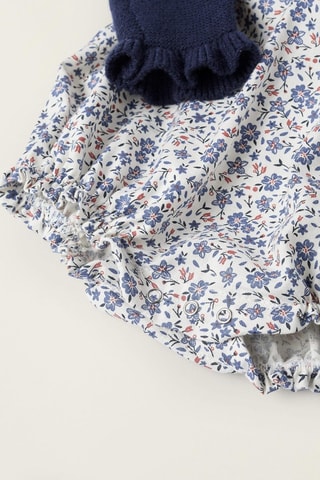 Barboteuse trompe-l’œil - Bleu foncé