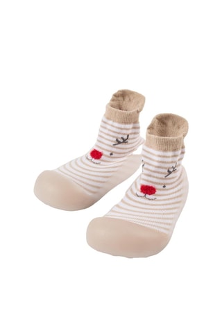 Chaussons-chaussettes - Blanc