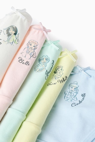 5 culottes Princesses Disney - Rose, vert et ciel