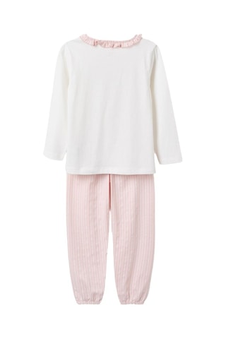 Pyjama - Blanc et rose poudré