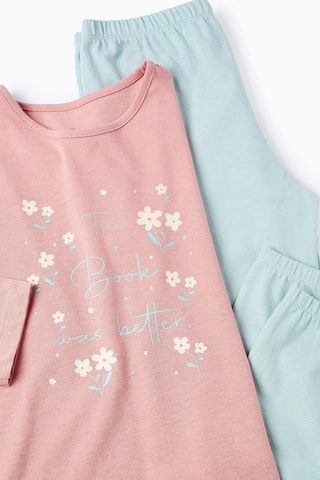 Pyjama - Rose clair et ciel