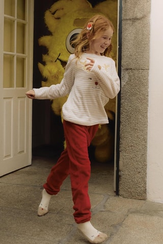 Pyjama - Blanc et rouge