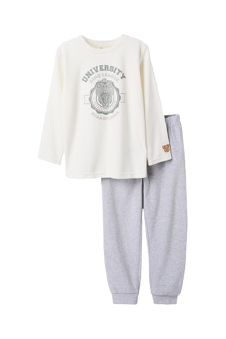 Pyjama en velours - Blanc