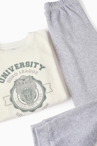 Pyjama en velours - Blanc