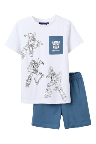 Pyjama Tranformers - Blanc