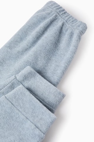 Pyjama polaire - Bleu foncé et gris chiné