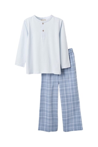 Pyjama - Ciel et blanc