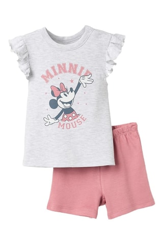 Pyjama Minnie Disney - Gris clair chiné