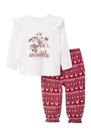 Pyjama Minnie Disney - Blanc et rouge