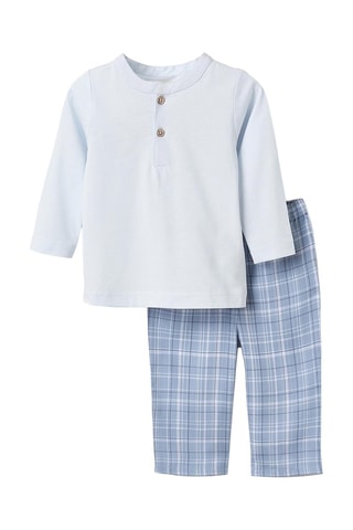 Pyjama - Ciel et blanc