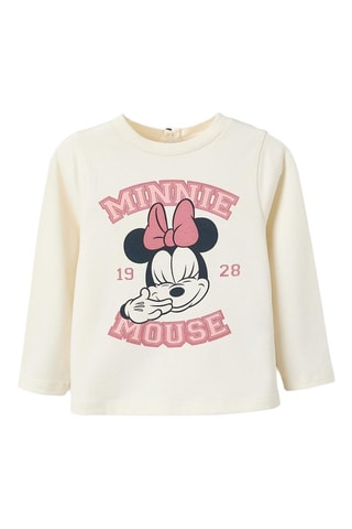 T-shirt Minnie Disney - Beige clair