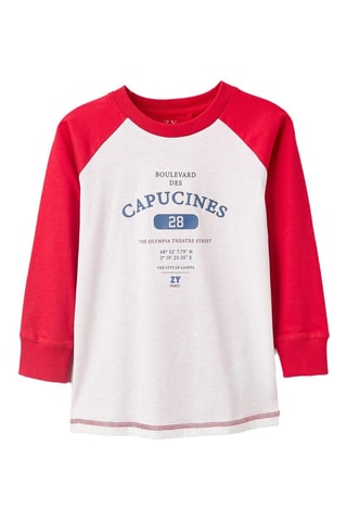 T-shirt - Rouge et blanc