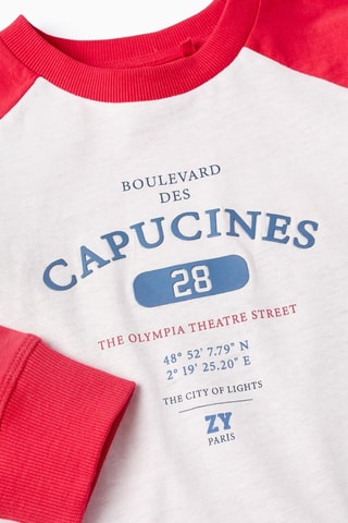 T-shirt - Rouge et blanc