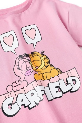 T-shirt Garfield - Rose clair