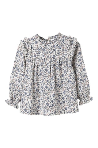 Blouse volantée - Blanc