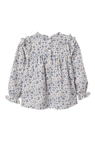 Blouse volantée - Blanc