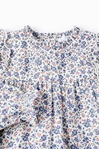 Blouse volantée - Blanc