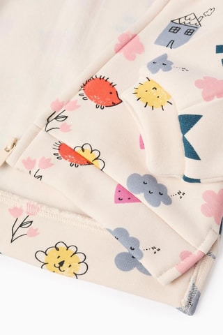 Sweat à capuche - Beige clair