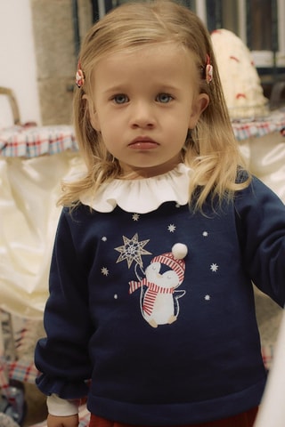 Sweat polaire - Bleu foncé